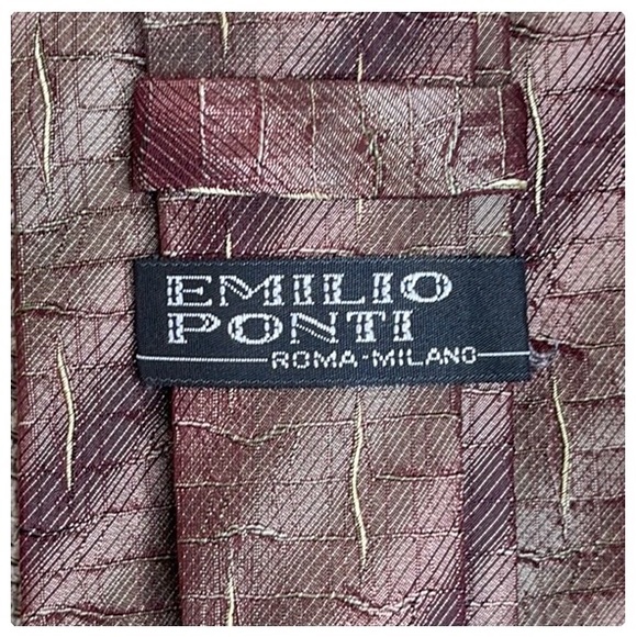😎Very Handsome Vintage Emilio Ponti Mens Tie😎 - Picture 12 of 12